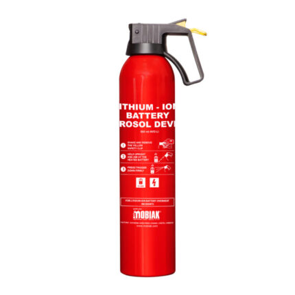 Aerosol type extinguisher for Li-Ion batteries fire