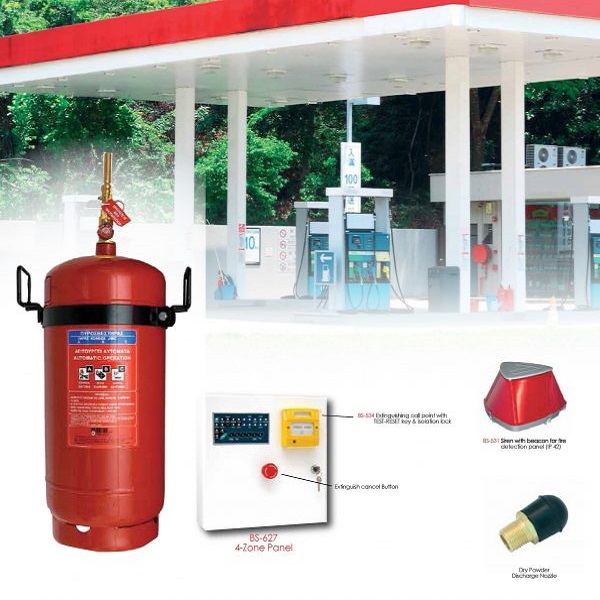 pyrosvestiral-xiras-skonis-gia=pratiria-kaysimvn Local Application Fire Suppression System for Petrol Stations Dry Powder - Image 1