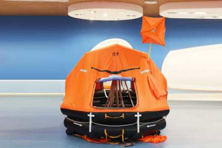 self-righting-liferaft KHZD Type Automatically Self-Righting Davit-Launched Inflatable Liferaft - Image 1